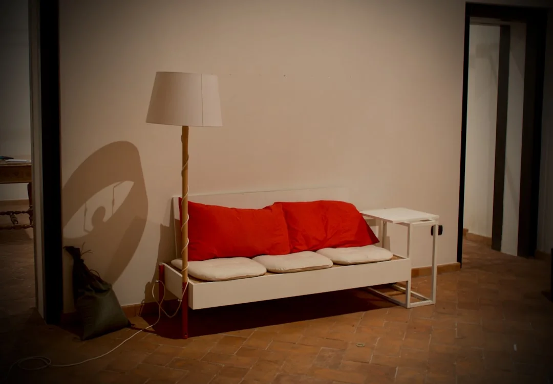 services-01 Window cleaners suspended on ropes clean a high-rise buildings glass exterior.